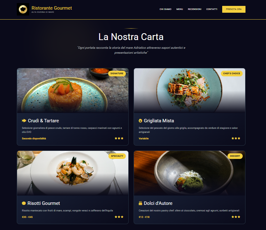 Woman viewing colorful photography portfolio website on computer screen